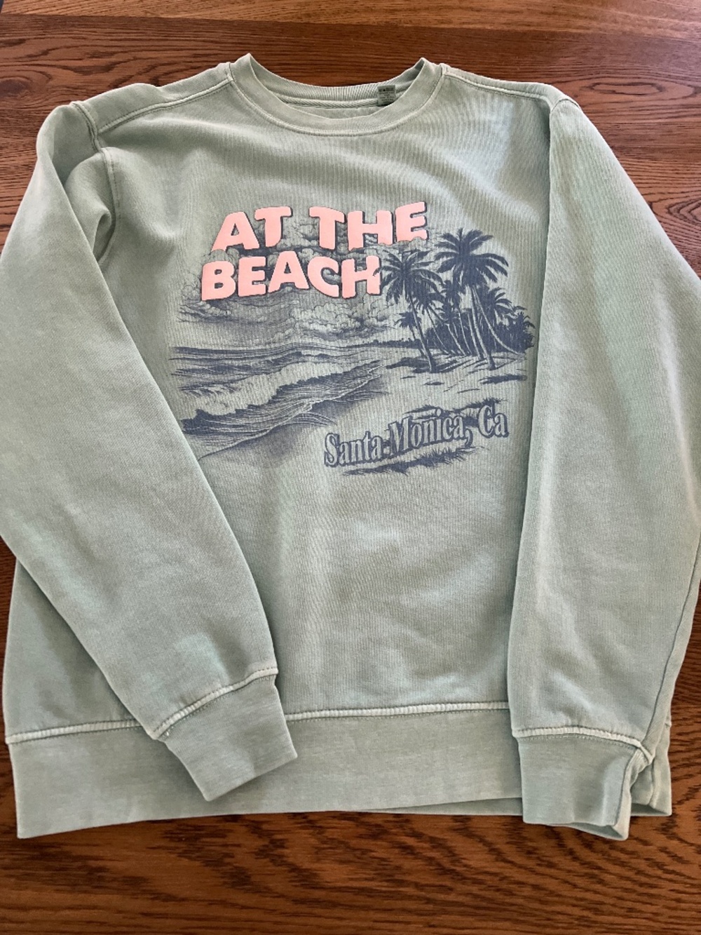 Small women’s “At the beach” sweatshirt